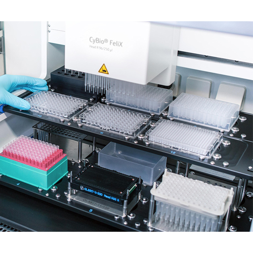 CyBio FeliX Automated Pipette Robot Boitechnology Geneq